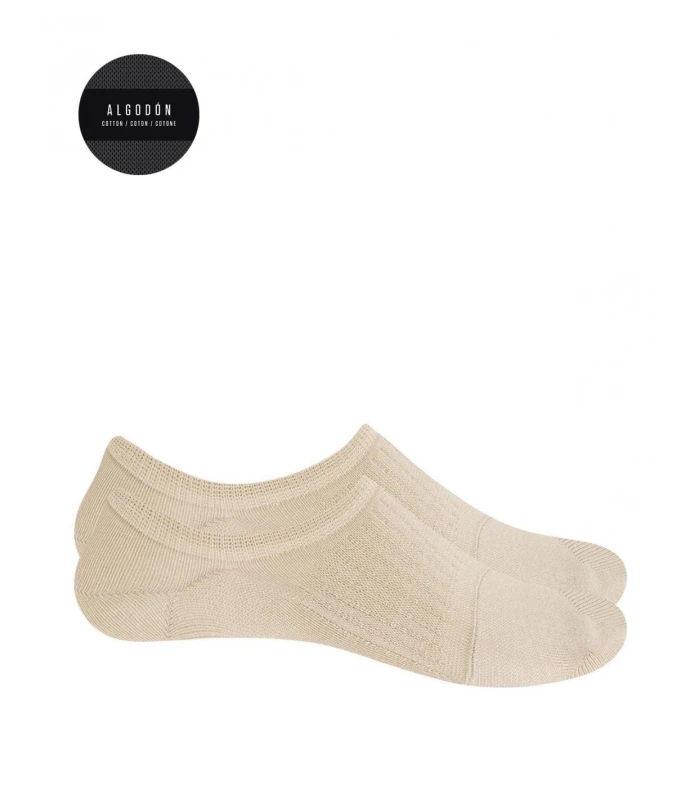 CALCETÍN INVISIBLE ALGODÓN (PACK 2 UD.) UNISEX BEIG