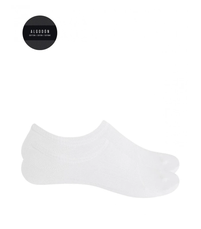 CALCETÍN INVISIBLE ALGODÓN (PACK 2 UD.) UNISEX BLANCO