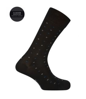 CALCETÍN DE ALGODÓN MERCERIZADO LUNARES