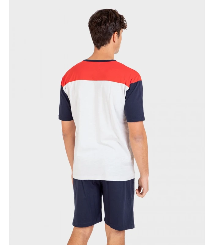 PIJAMA DE HOMBRE CORTO DE ALGODÓN Y MANGA CORTA