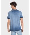 CAMISETA DE HOMBRE DE MANGA CORTA Y CUELLO REDONDO AZUL