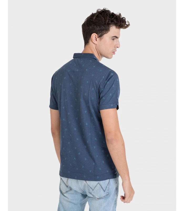 POLO DE CABALLERO DE MANGA CORTA MICROESTAMPADO