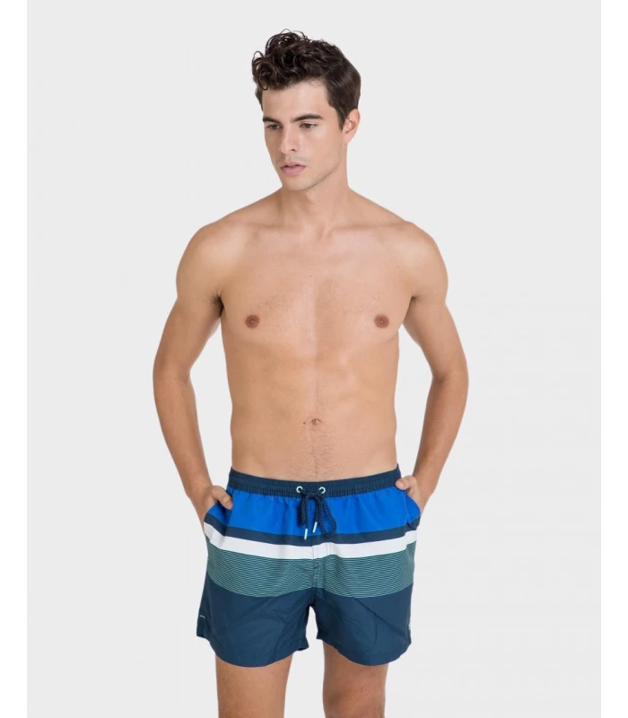 BAÑADOR DE CABALLERO RAYAS AZUL