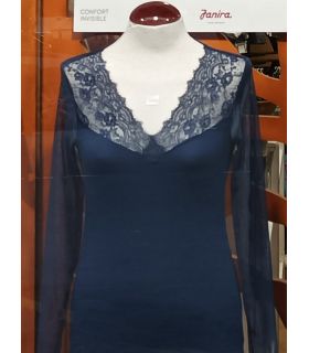 CAMISETA CRISELDA MODAL MANGA LARGA C/ PICO JANIRA
