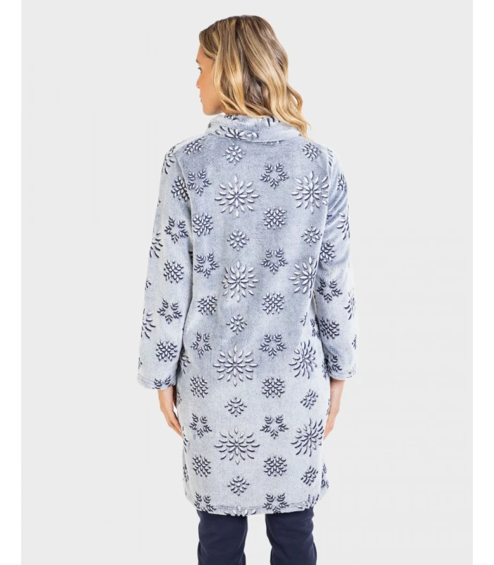 BATA DE MUJER LARGA DE CRUZAR CON CINTURÓN