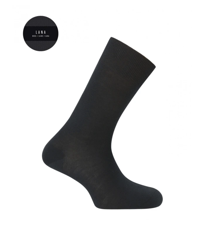 CALCETÍN DE LANA ELASTICA PUNTO BLANCO