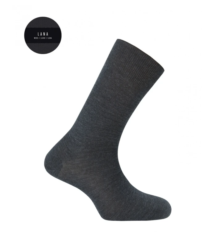 CALCETÍN DE LANA ELASTICA PUNTO BLANCO