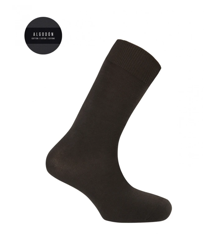 CALCETÍN DE ALGODÓN CÁLIDO PUNTO BLANCO