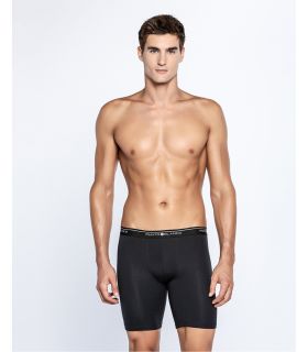 BÓXER CICLISTA DE ALGODÓN BASIX PUNTO BLANCO