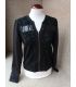 CHAQUETA DE MUJER CON CREMALLERA COLOR NEGRO