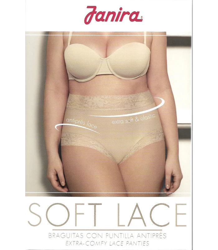 BRAGA ALTA SIN PRESION SLIP HIGH SOFT LACE JANIRA