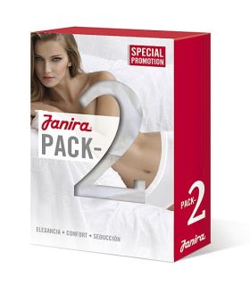 BRAGA ALTA DE ALGODÓN MAXI QUEEN ESENCIAL PACK 2 JANIRA
