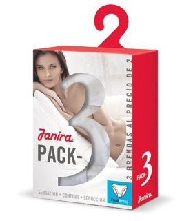 BRAGA BAJA DE ALGODÓN BRISLIP ESENCIAL PACK 3 UDS. JANIRA