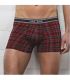 BOXER DE ALGODÓN ELÁSTICO ESTAMPADO A CUADROS MASSANA