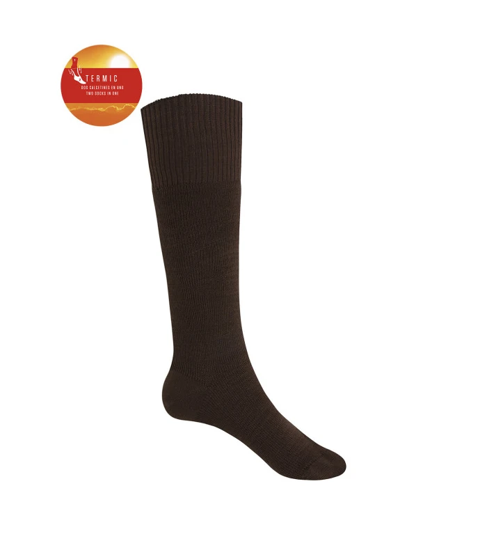 CALCETÍN TÉRMICO ALTO ESPECIAL BOTAS DE ORLÓN LISO