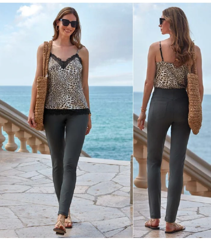 PANTALONES DE MUJER S.K. FRESH PIQUÉ LISO FRESCO JANIRA