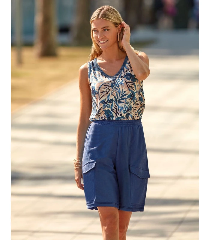 BERMUDA DE MUJER FRESCO LISO  JANIRA