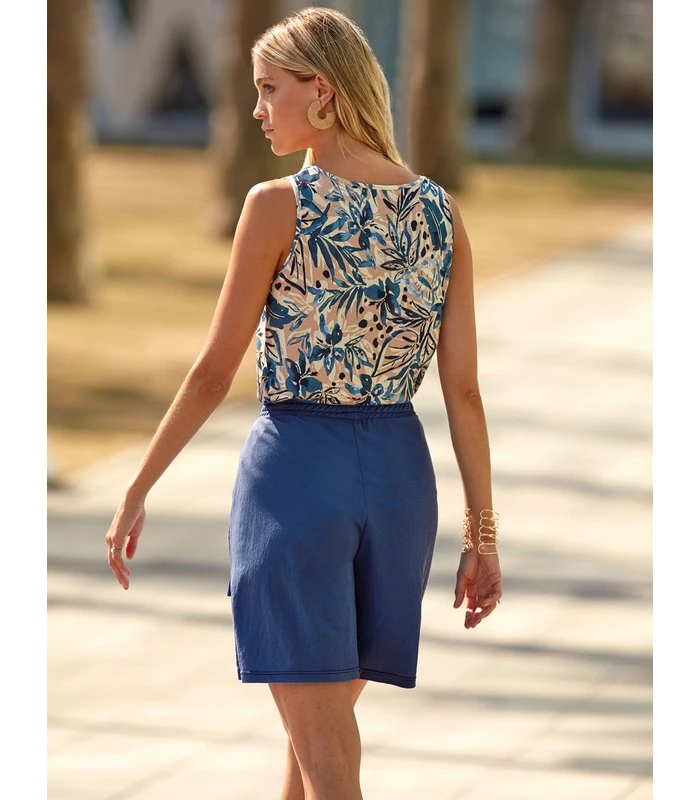 BERMUDA DE MUJER FRESCO LISO  JANIRA