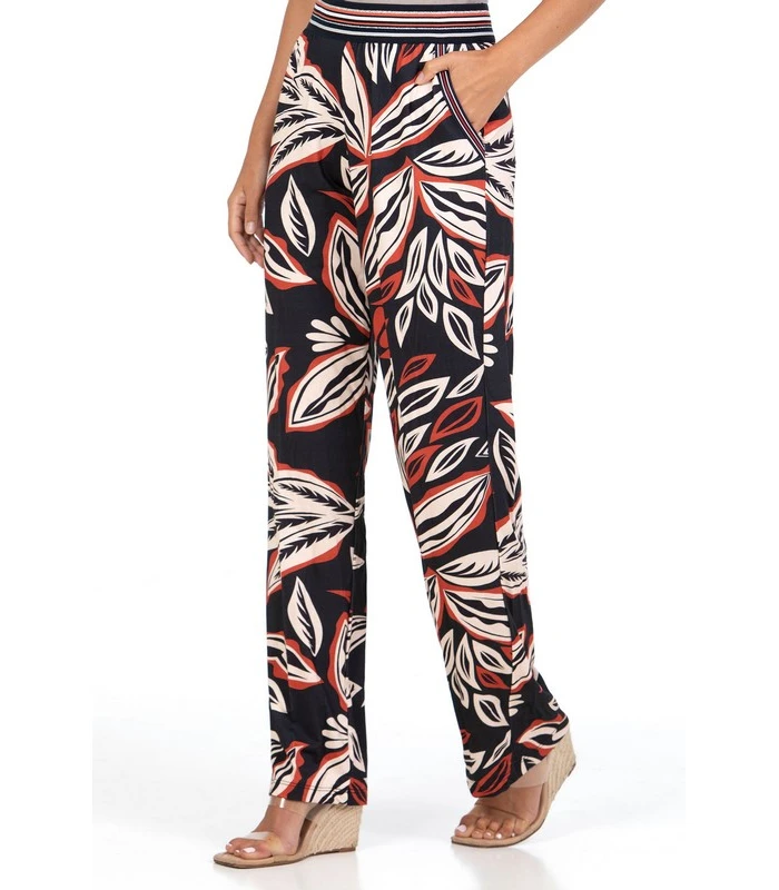 PANTALONES DE MUJER LOO PAPAYE ESTAMPADO FLORAL JANIRA