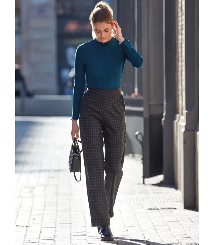 PANTALONES CÁLIDOS REG BLUE TARTAN JANIRA