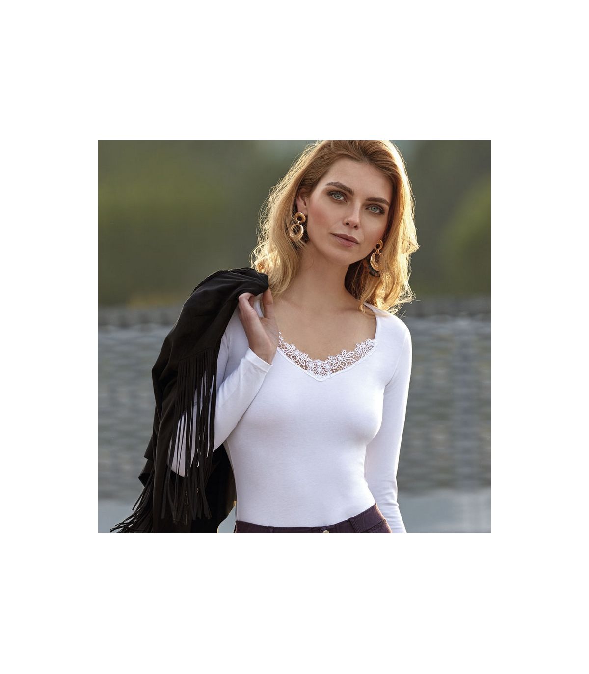 CAMISETA DE MUJER DE MANGA LARGA BETH COTTON JANIRA