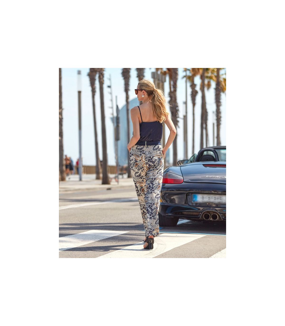 PANTALONES DE MUJER LOO BAHAMAS ESTAMPADO FLORAL JANIRA