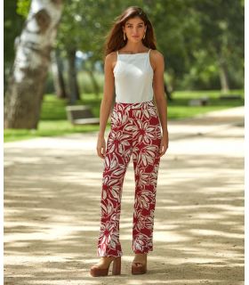 PANTALONES DE MUJER LOO LILYANA ESTAMPADO FLORAL JANIRA