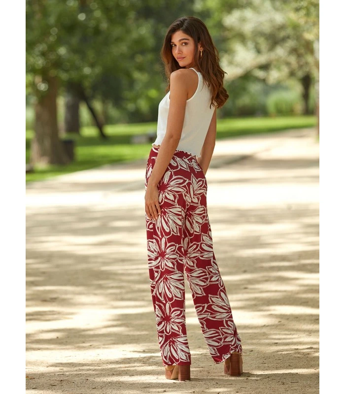 PANTALONES DE MUJER LOO LILYANA ESTAMPADO FLORAL JANIRA