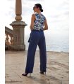 PANTALONES DE MUJER LOO FRESCO LISO Y ANCHO JANIRA
