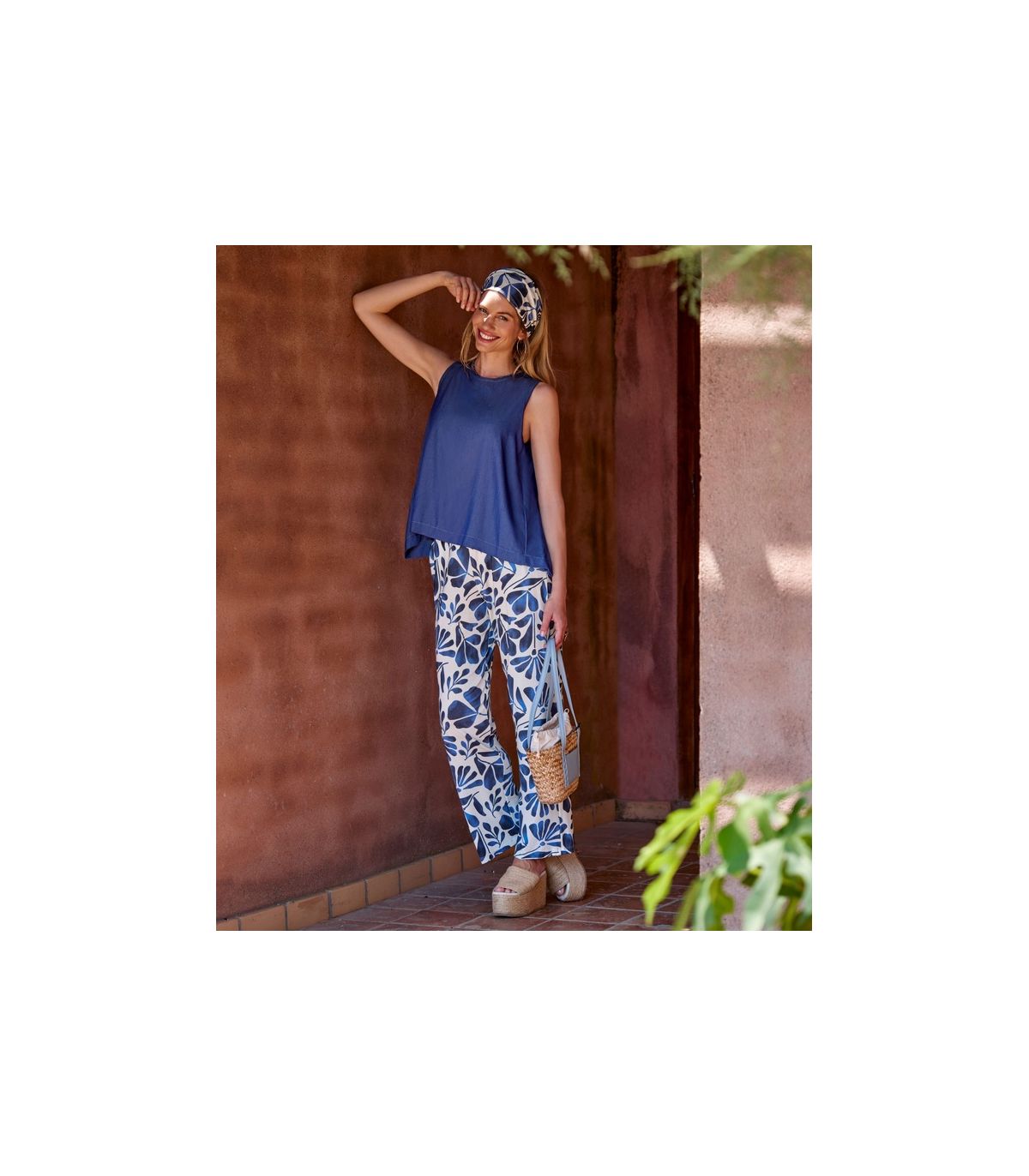 PANTALONES DE MUJER LOO LILYBLU ESTAMPADO FLORAL JANIRA