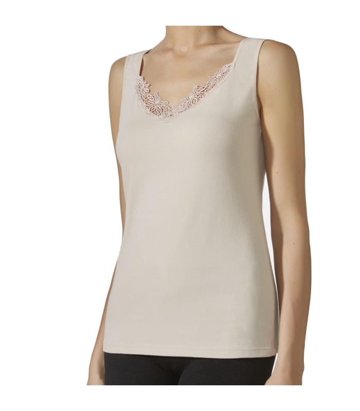 CAMISETA IM BETH COTTON SIN MANGA TIRANTE ANCHO