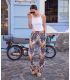 PANTALONES DE MUJER LOO GOLDPALM ESTAMPADO JANIRA