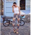 PANTALONES DE MUJER LOO GOLDPALM ESTAMPADO JANIRA