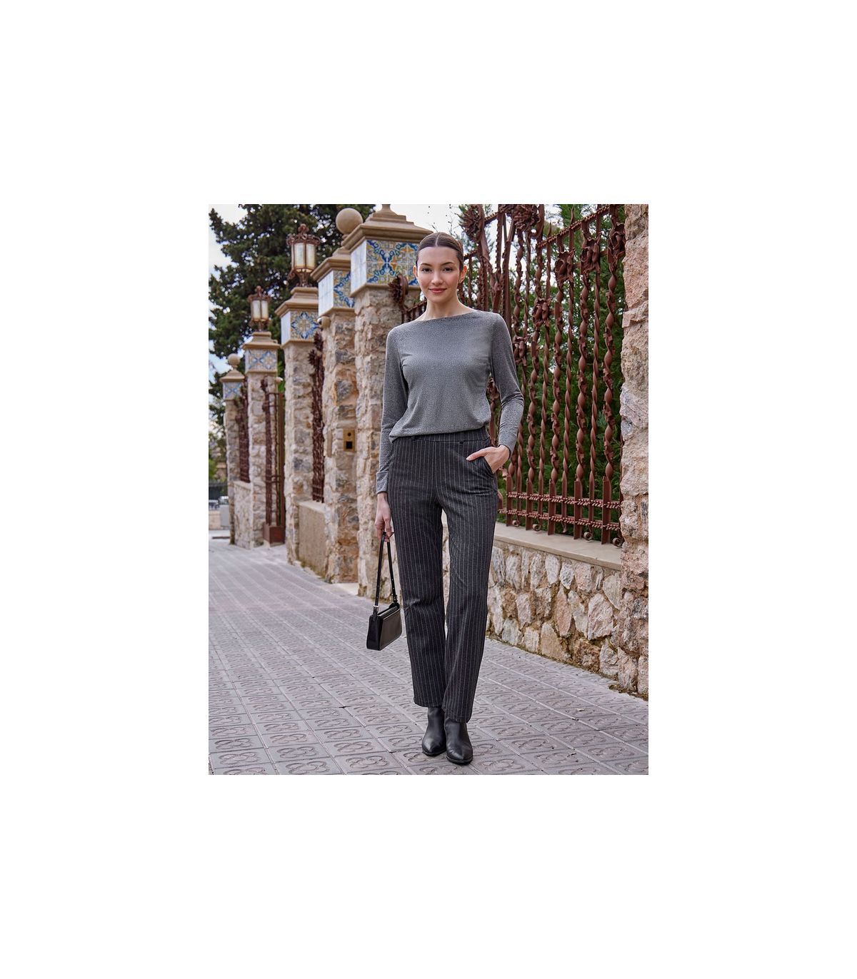 PANTALONES DE MUJER CON RAYA DIPLOMÁTICA REG DIPLOMACY JANIRA