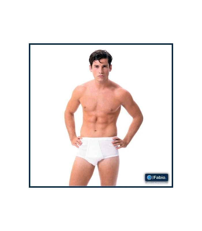 CALZONCILLO SLIP CLÁSICO DE ALGODÓN CON ABERTURA