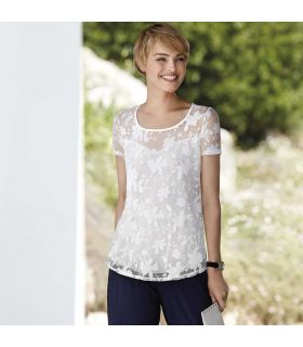 CAMISETA DE MUJER DE MANGA CORTA LOO VITE MODAL  JANIRA