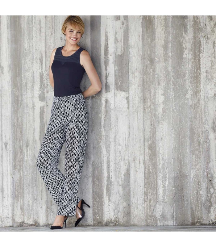 PANTALONES DE MUJER ANCHOS VERANIEGOS LOO GRES JANIRA