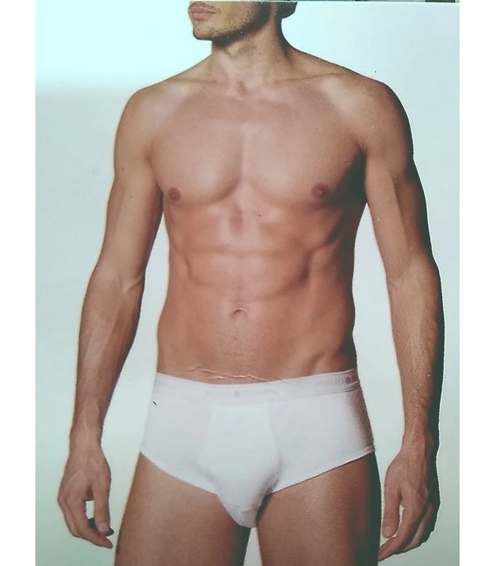 CALZONCILLO SLIP DE ALGODÓN CLASSIX PUNTO BLANCO