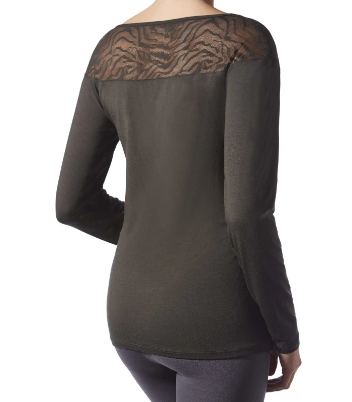 CAMISETA FELINE MODAL MANGA LARGA JANIRA