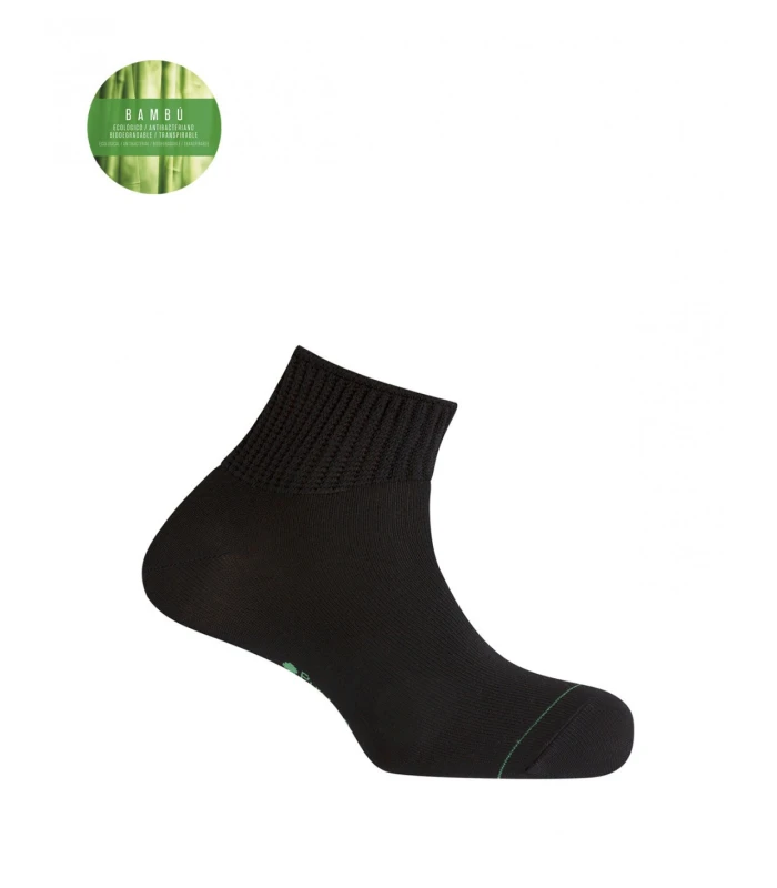 CALCETÍN CHATO BAMBÚ PUÑO PUNTO BLANCO