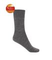 CALCETÍN TÉRMICO DE ORLÓN LISO PUNTO BLANCO GRIS