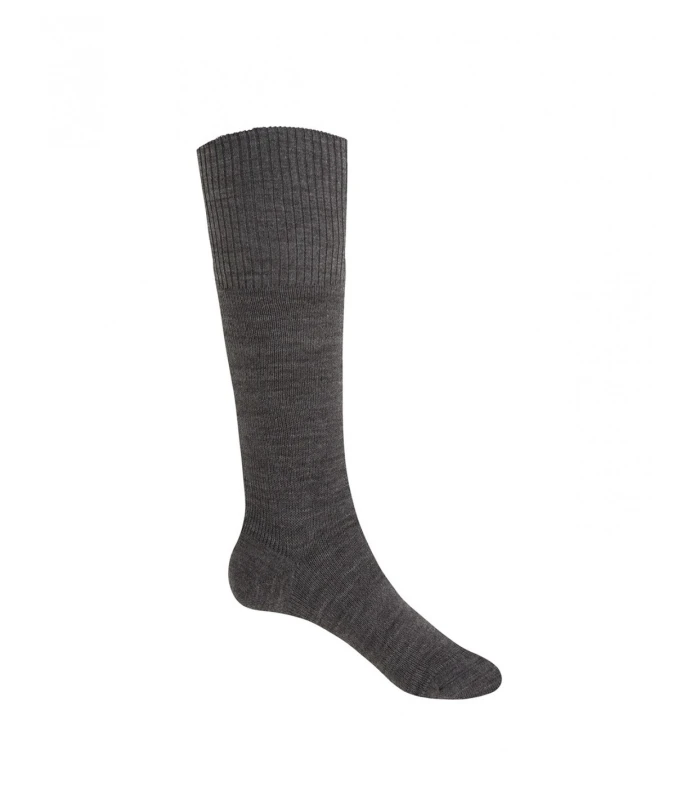 CALCETÍN TÉRMICO ALTO DE ORLÓN LISO ESPECIAL BOTAS GRIS