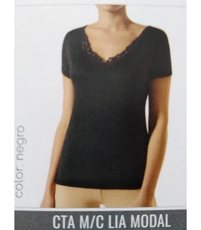 CAMISETA  LIA MODAL MANGA CORTA JANIRA