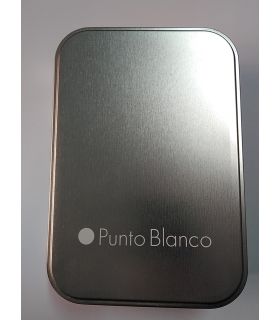 CAJA METÁLICA PACK 2 BÓXER DE ALGODÓN BASIX PUNTO BLANCO