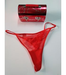 MINI-BAÚL DISEÑO REGALO TANGA T ROJO JANIRA