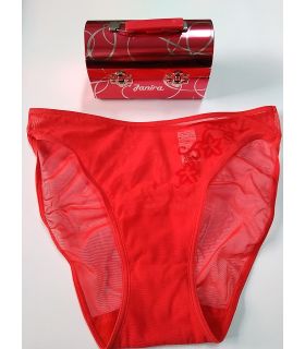 MINI-BAÚL DISEÑO REGALO BRAGA ROJA TRANSPARENCIA JANIRA