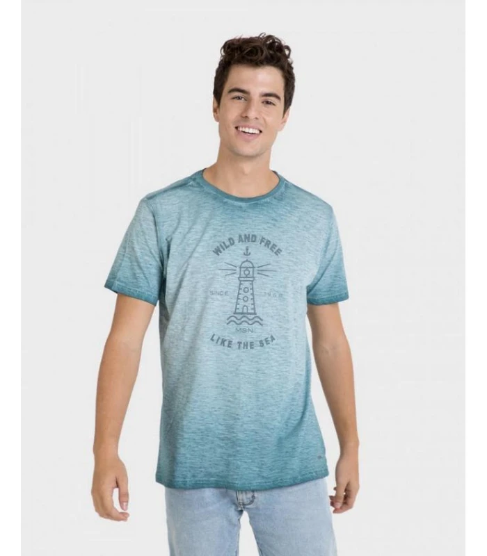 CAMISETA DE HOMBRE MANGA CORTA CUELLO REDONDO