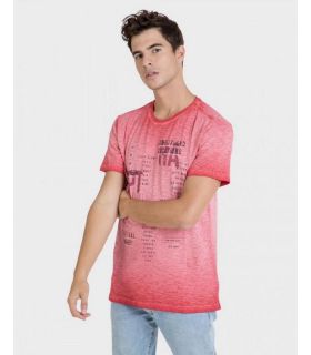 CAMISETA DE HOMBRE MANGA CORTA CUELLO REDONDO FRESA
