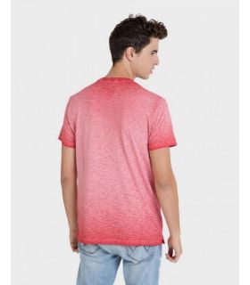 CAMISETA DE HOMBRE MANGA CORTA CUELLO REDONDO FRESA