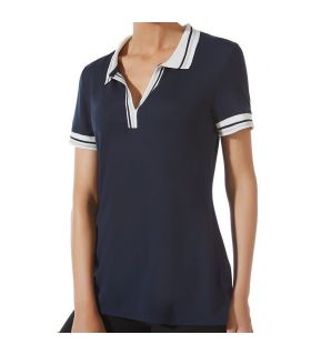 CAMISETA DE MUJER DE MANGA CORTA POLO MARINO